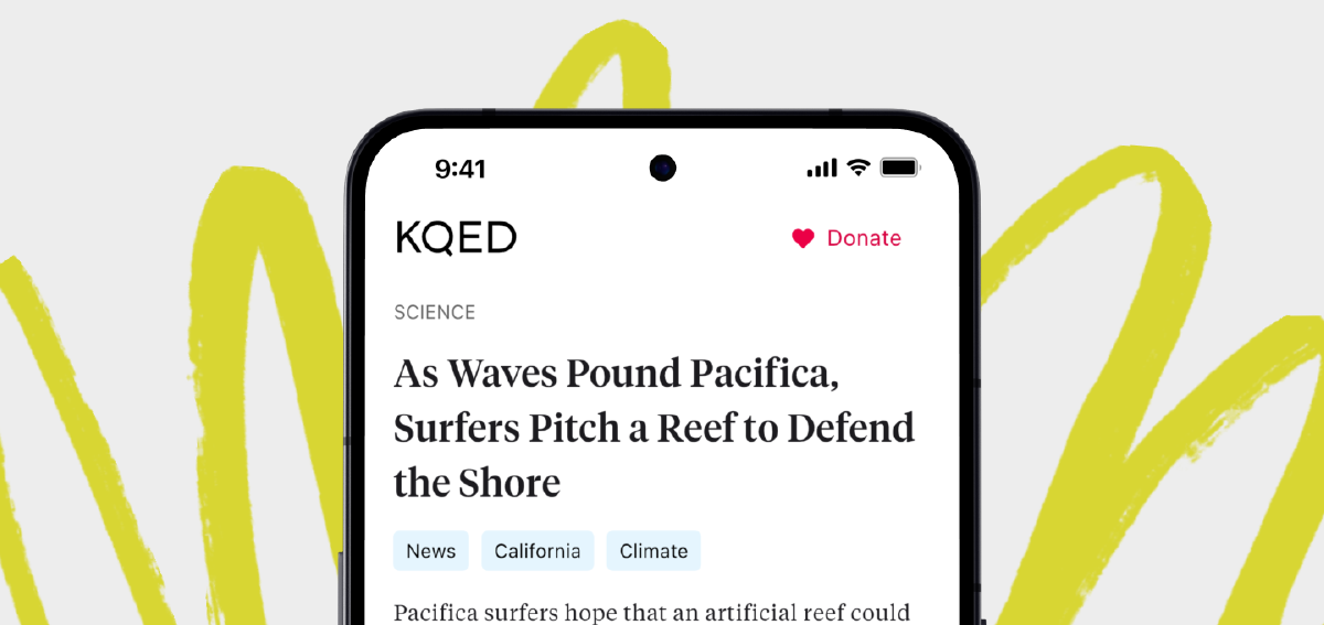Página de inicio de KQED
