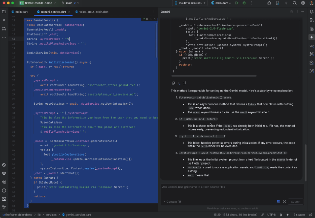 ¡Gemini en Android Studio ahora habla Flutter con fluidez!